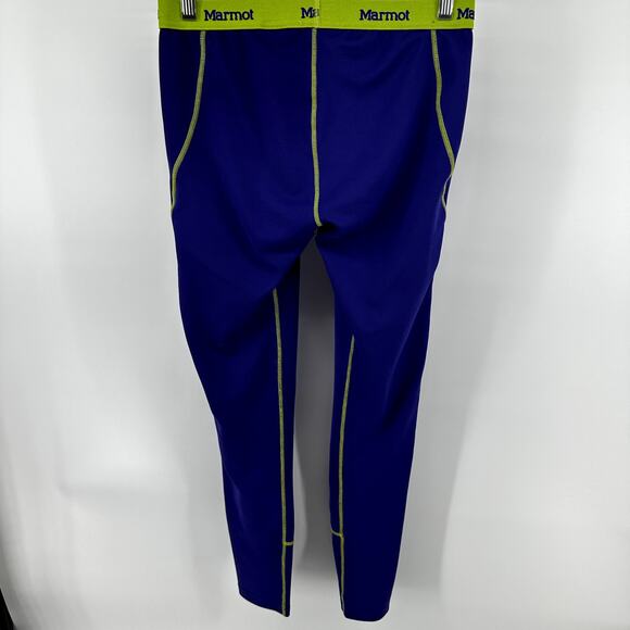 Marmot Thermalclime Pro Tights Leggings Quick-Dry Whicking Purple Green Small - Picture 5 of 5